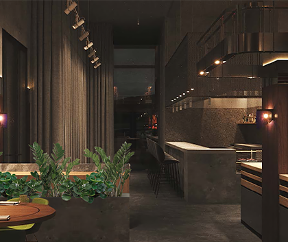 Озеленение ресторана Техникум