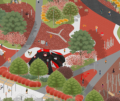 Благоустройство двора "Вулканы"