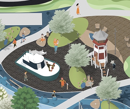 Благоустройство двора "Бухта"