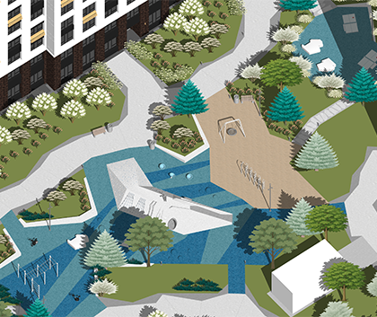 Благоустройство двора "Ледники"